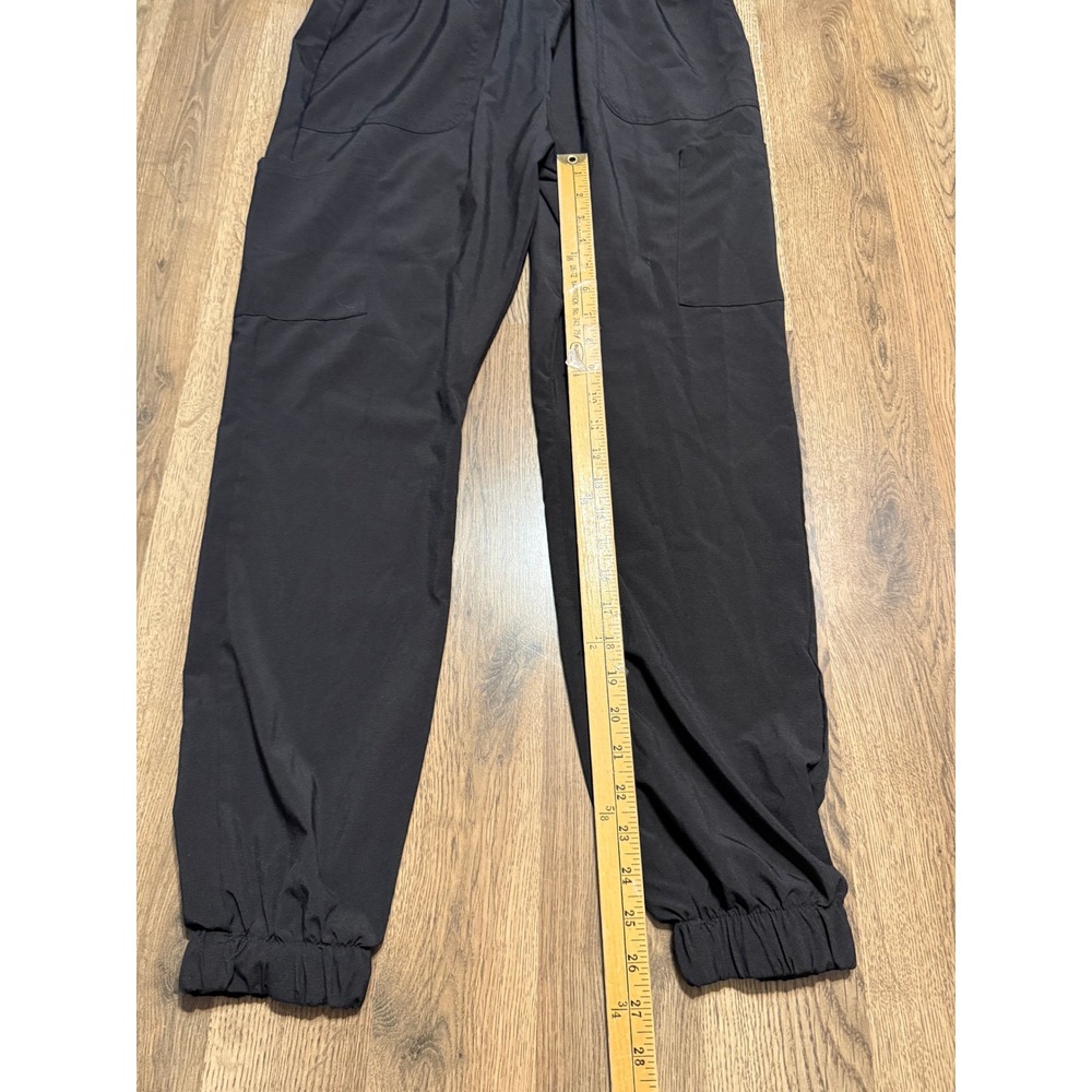 Elite Med Performance Pants Women Size Large Black Jogger Cargo Pockets - Picture 10 of 10